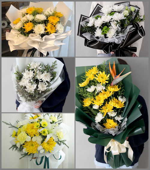 广东梅州市蕉岭县蕉城镇黄田村白事花束代送